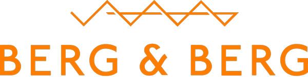 The logo for berg & berg is orange on a white background.