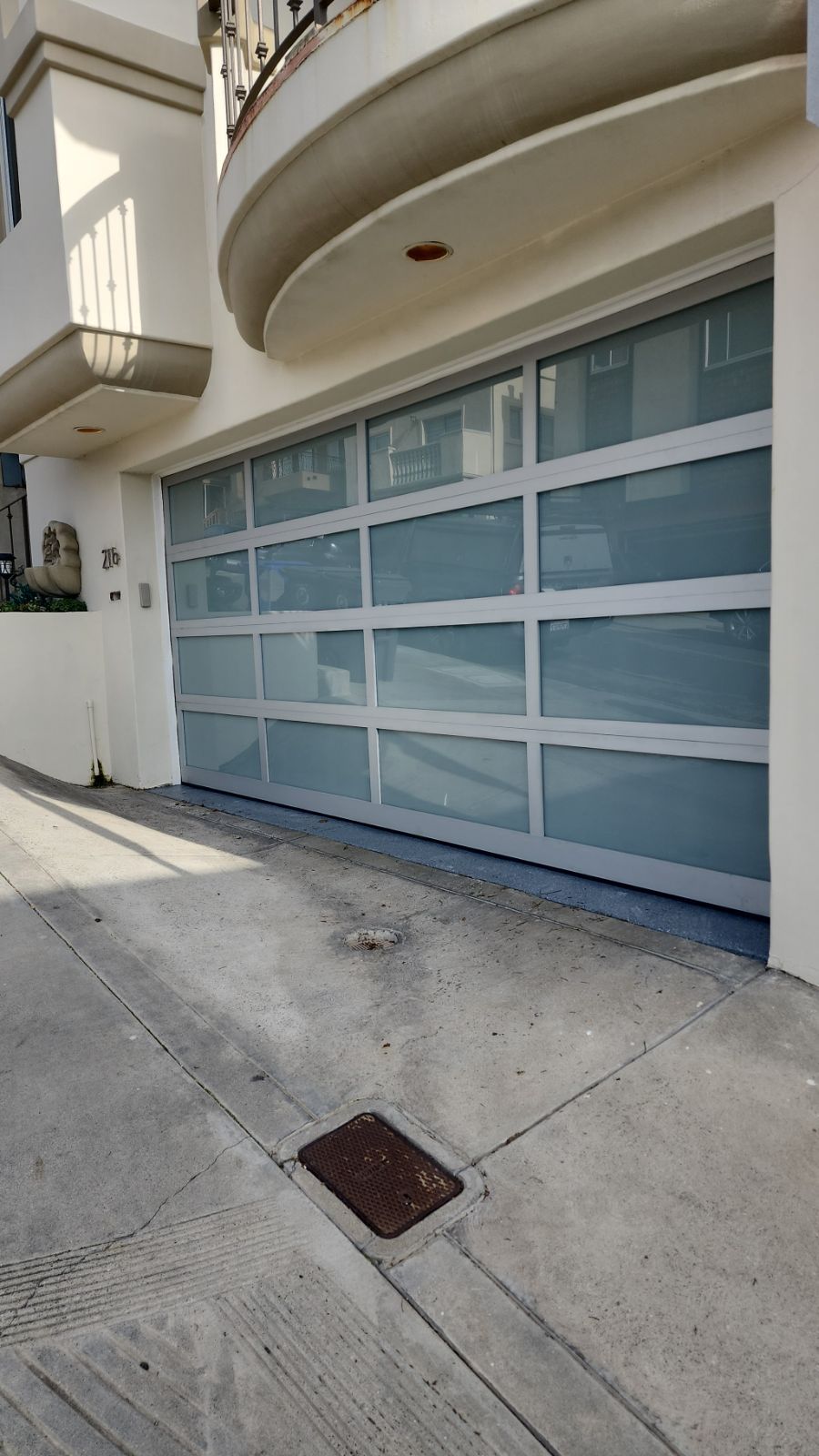 Blue Glass Garage Door - Lomita, CA - AAB Garage Door