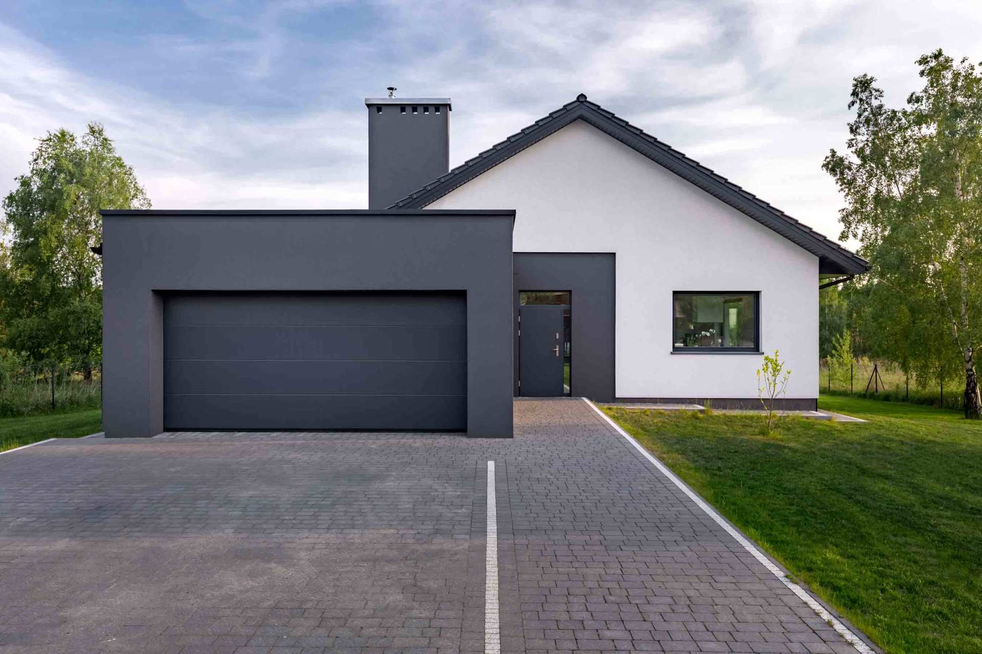 A White House With A Black Garage door — Lomita, CA — AAB Garage Door