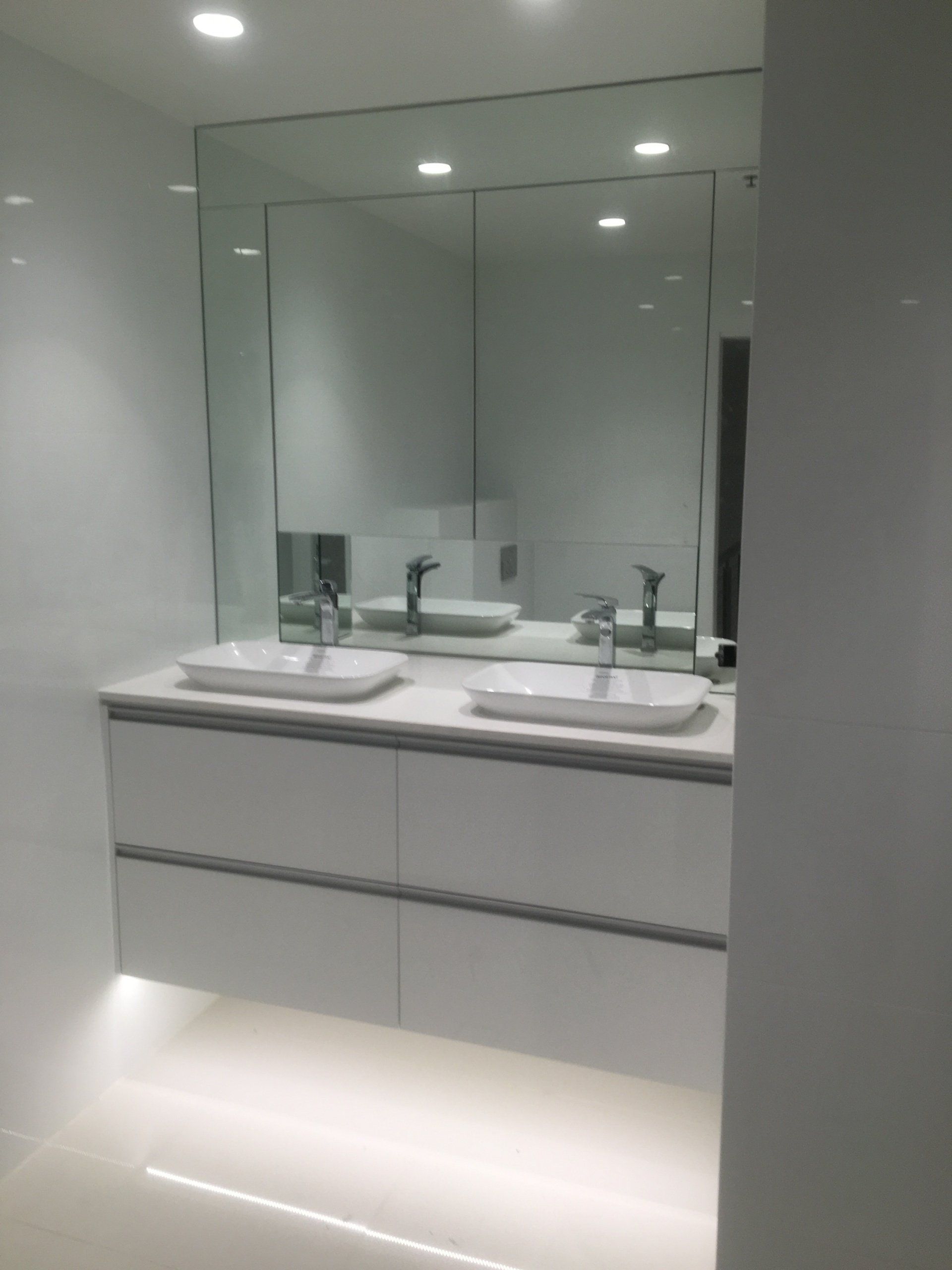 Modern Bathroom With A Shower Area And Bath Tub — Kitchen Design in Edmonton, QLD