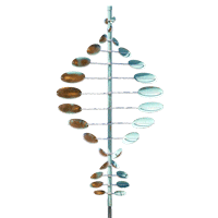Double Helix Horizontal wind sculpture by Lyman Witaker