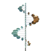single helix oval wind sculpture by Lyman Witaker