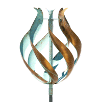 tulip wind sculpture by Lyman Witaker