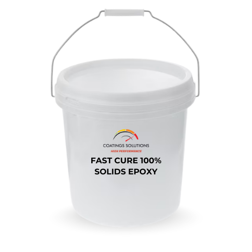White bucket with a metal handle, labeled 
