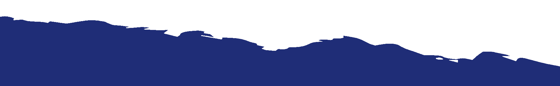 Dark blue mountain ridge silhouette against a white sky