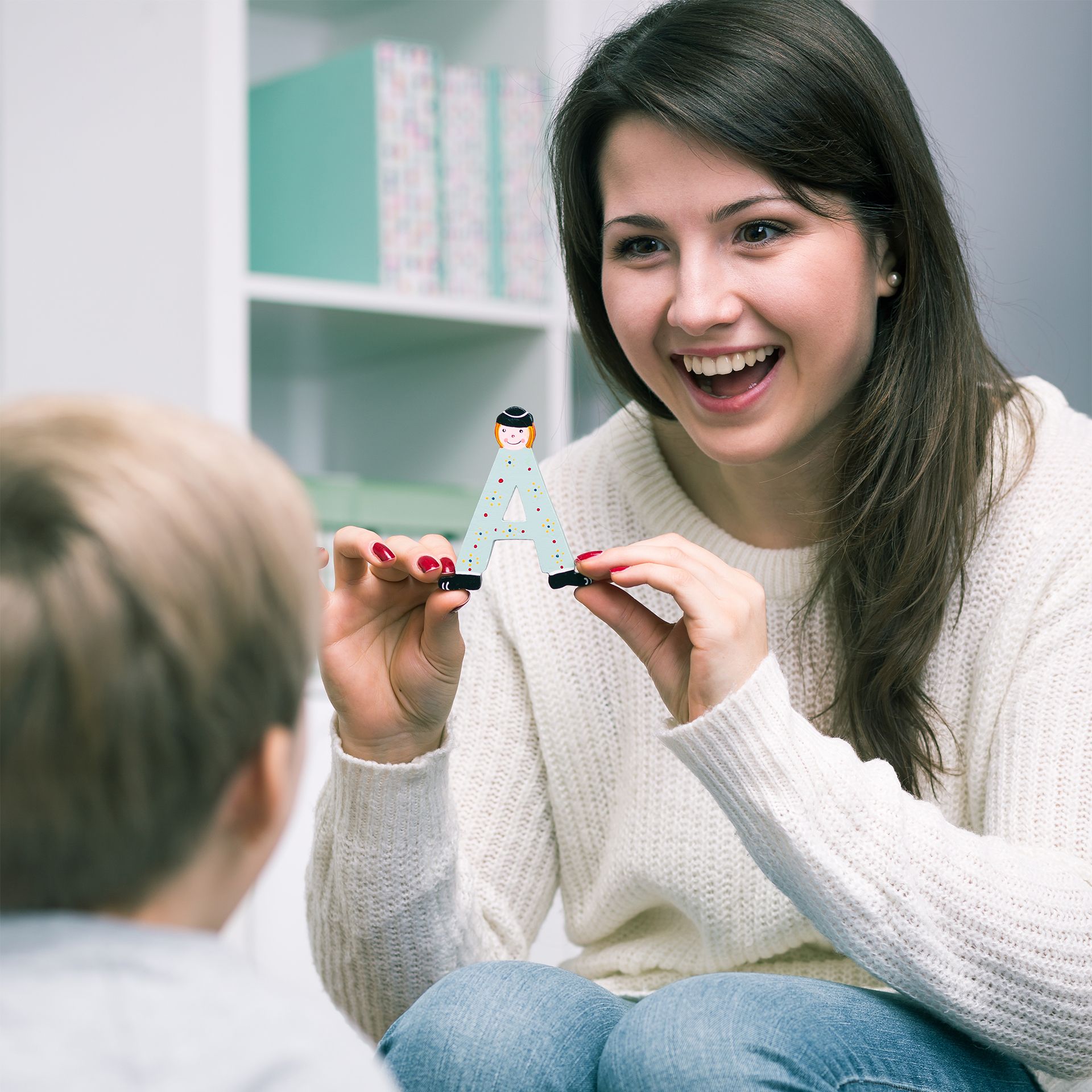 Teacher Teaching Her Student