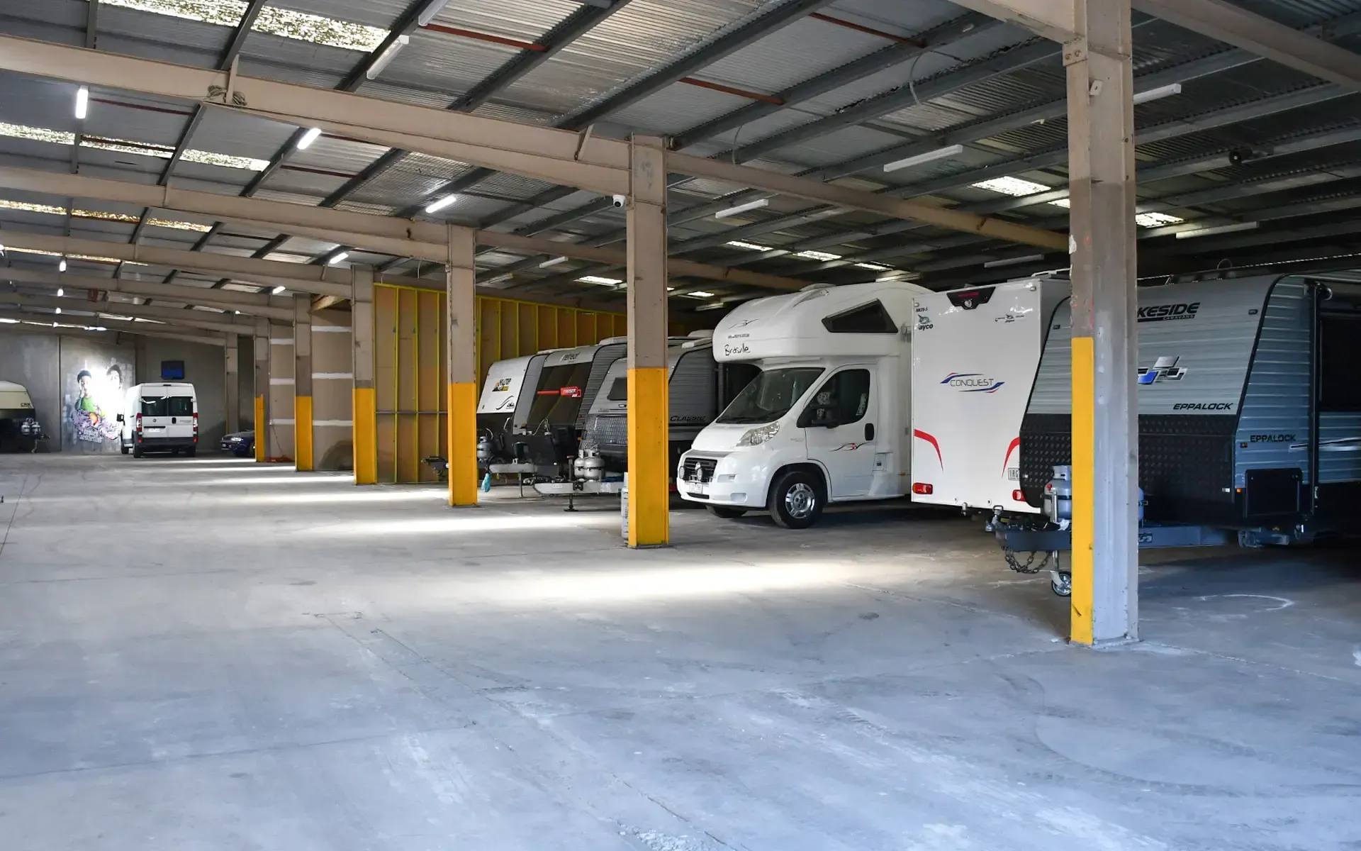 Secure undercover long-term and short-term storage for Winnebagos, Motorhomes and Cars in Ballarat