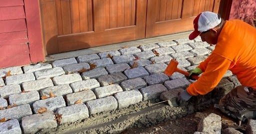 Belgium block edging