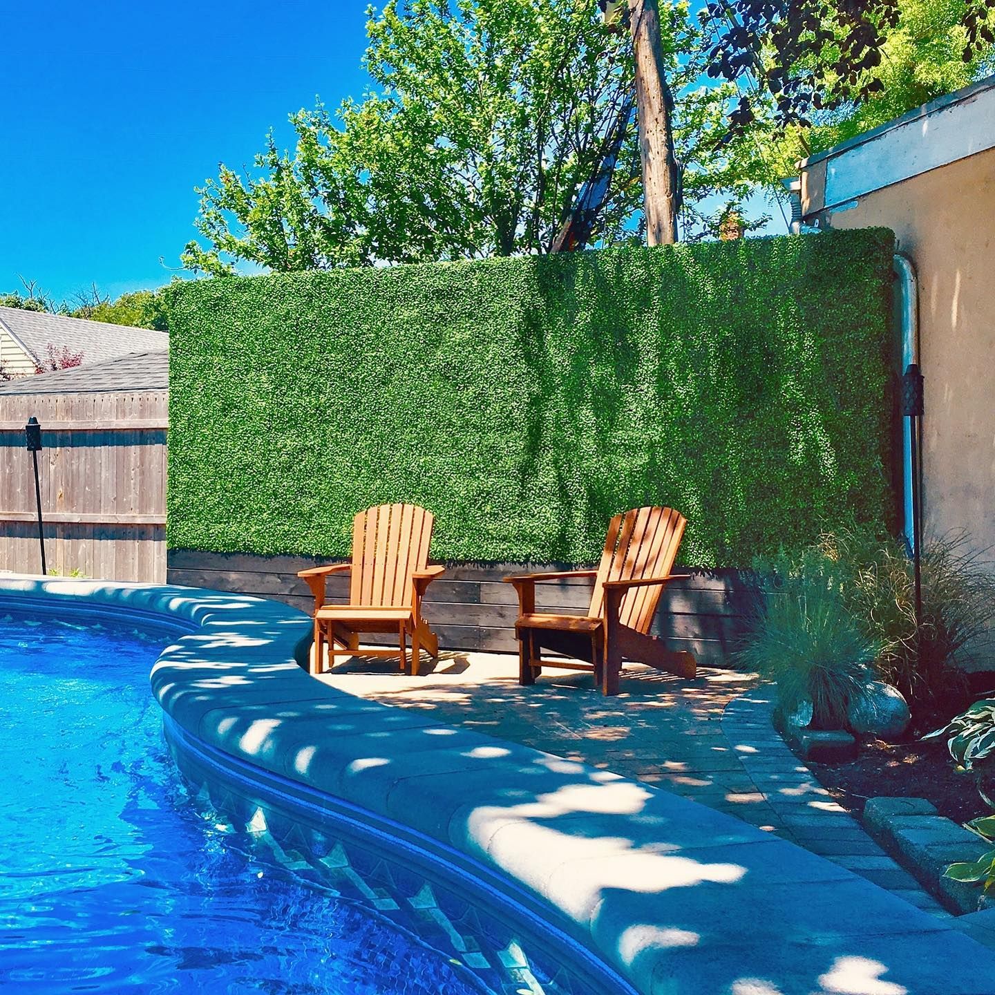 Artificial hedges, custom design, artificial boxwood, artificial plants, planters, custom planters, privacy hedges.