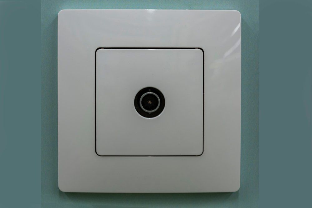 A White TV Outlet — Coffs Coast Antenna Services in Eungai Creek, NSW