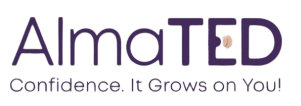 Logo for AlmaTED with text 
