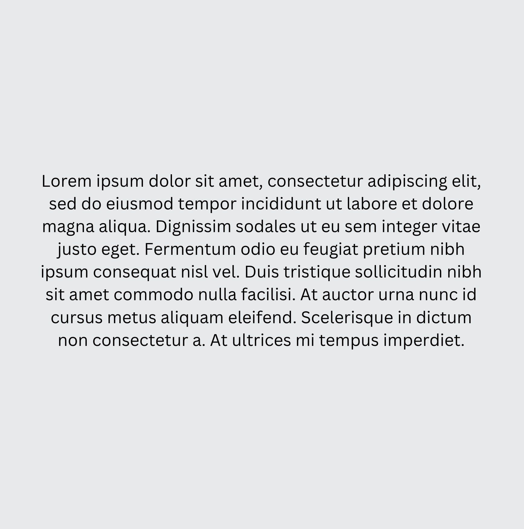Block of gray text, likely placeholder 