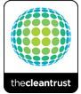 The CleanTrust logo with a green and blue dotted globe above the wordmark