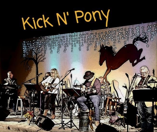 The band kick n ' pony is performing on stage