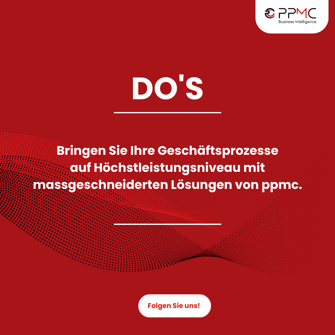 Aufforderung: Bringen Sie Geschäftsprozesse auf Höchstleistungsniveau mit massgeschneiderten Lösungen von ppmc