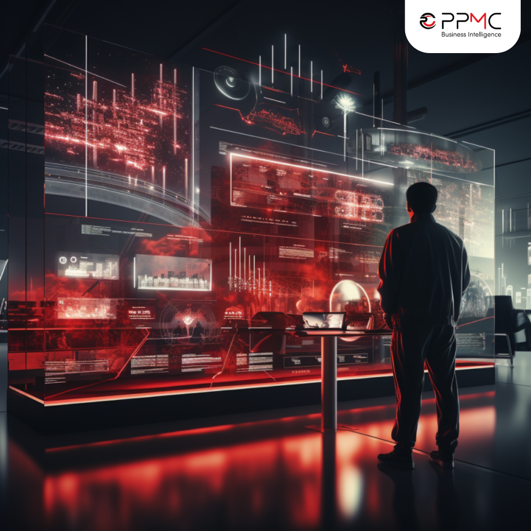 Digitales Daten Dashboard für Business Intelligence