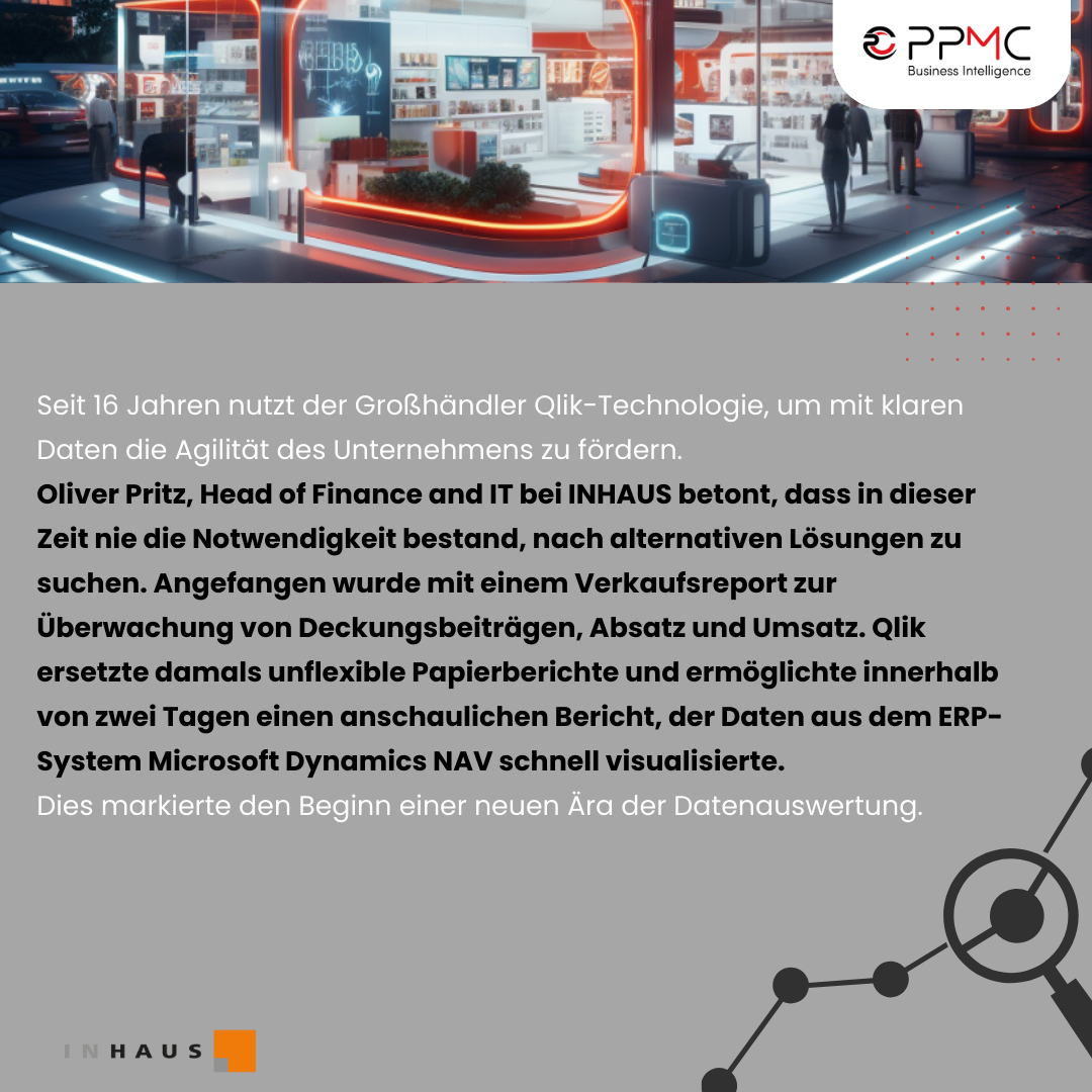 Kundenprojekt Sanitärgroßhandel - INHAUS analysiert unternehmensweit mit Qlik