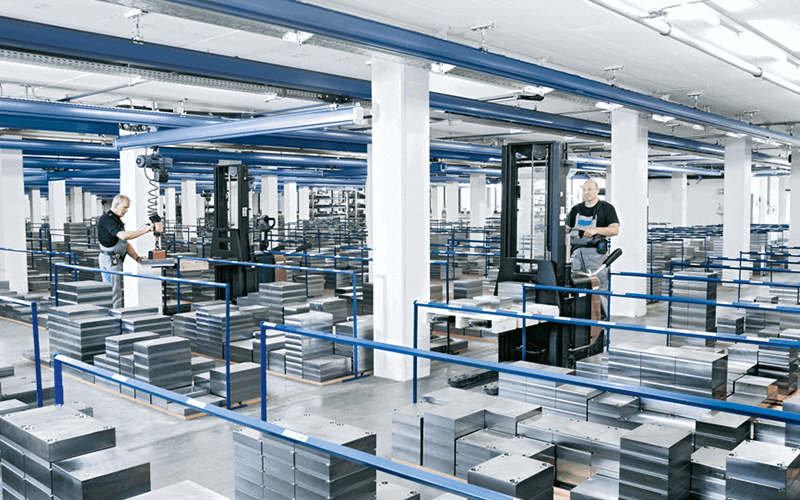 Company warehouse of Meusburger George GmbH & Co KG