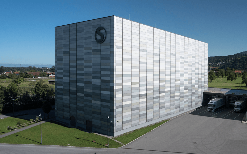Firmengebäude der Firma Offsetdruckerei Schwarzach