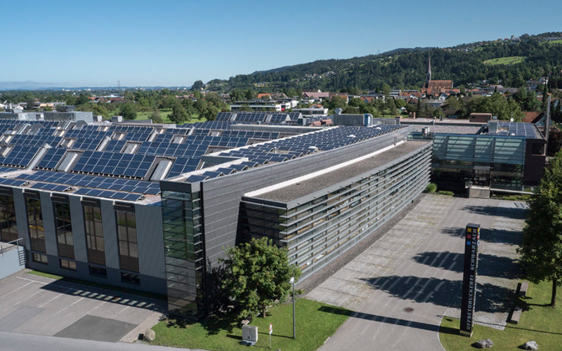 Firmengebäude der Firma Offsetdruckerei Schwarzach