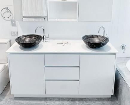 Two Black Sink — Nyblad Construction in Caloundra West, QLD