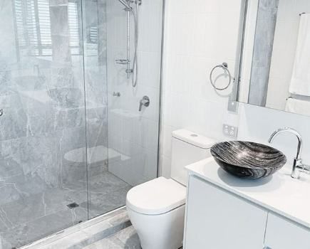 A Newly Transformed Bathroom — Nyblad Construction in Caloundra West, QLD