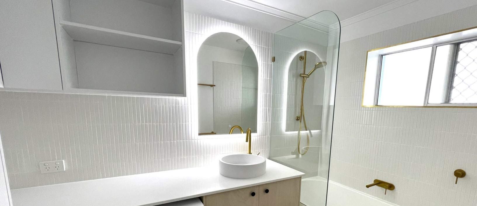 Aesthetic Mirror On The Bathroom — Nyblad Construction in Caloundra West, QLD