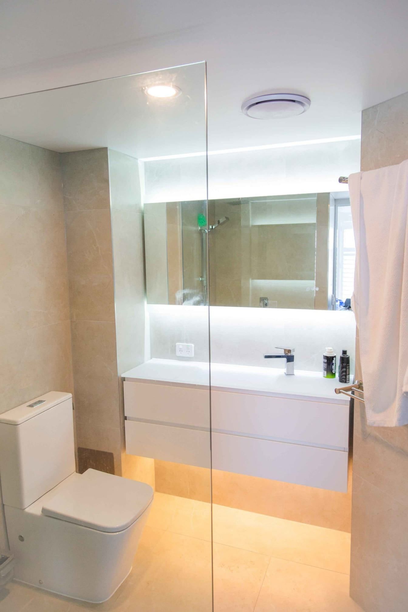 New Luxury Model Home Custom Bathroom — Nyblad Construction in Caloundra West, QLD