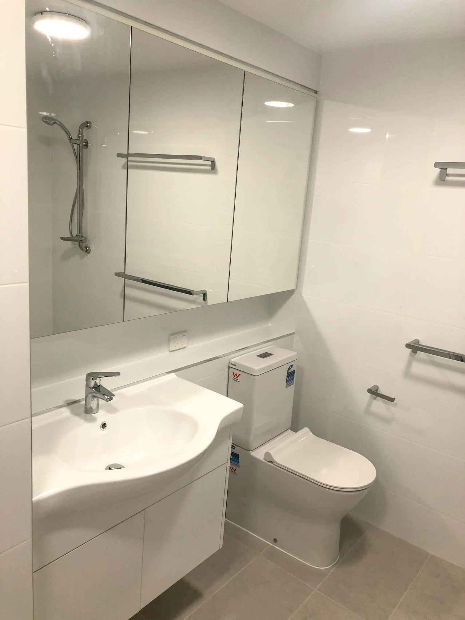 New Toilet Installed In The New Finish Bathroom — Nyblad Construction in Caloundra West, QLD