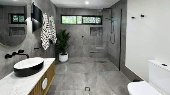 A Vast And Aesthetically Pleasing Bathroom — Nyblad Construction in Caloundra West, QLD