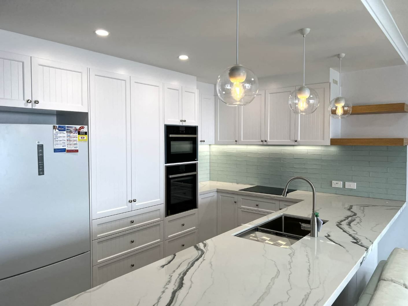 Stunning Marble Benchtop — Nyblad Construction in Caloundra West, QLD