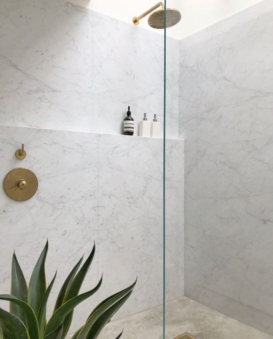 There Is A Plant In The Shower Next To The Shower Head — Nyblad Construction in Caloundra West, QLD