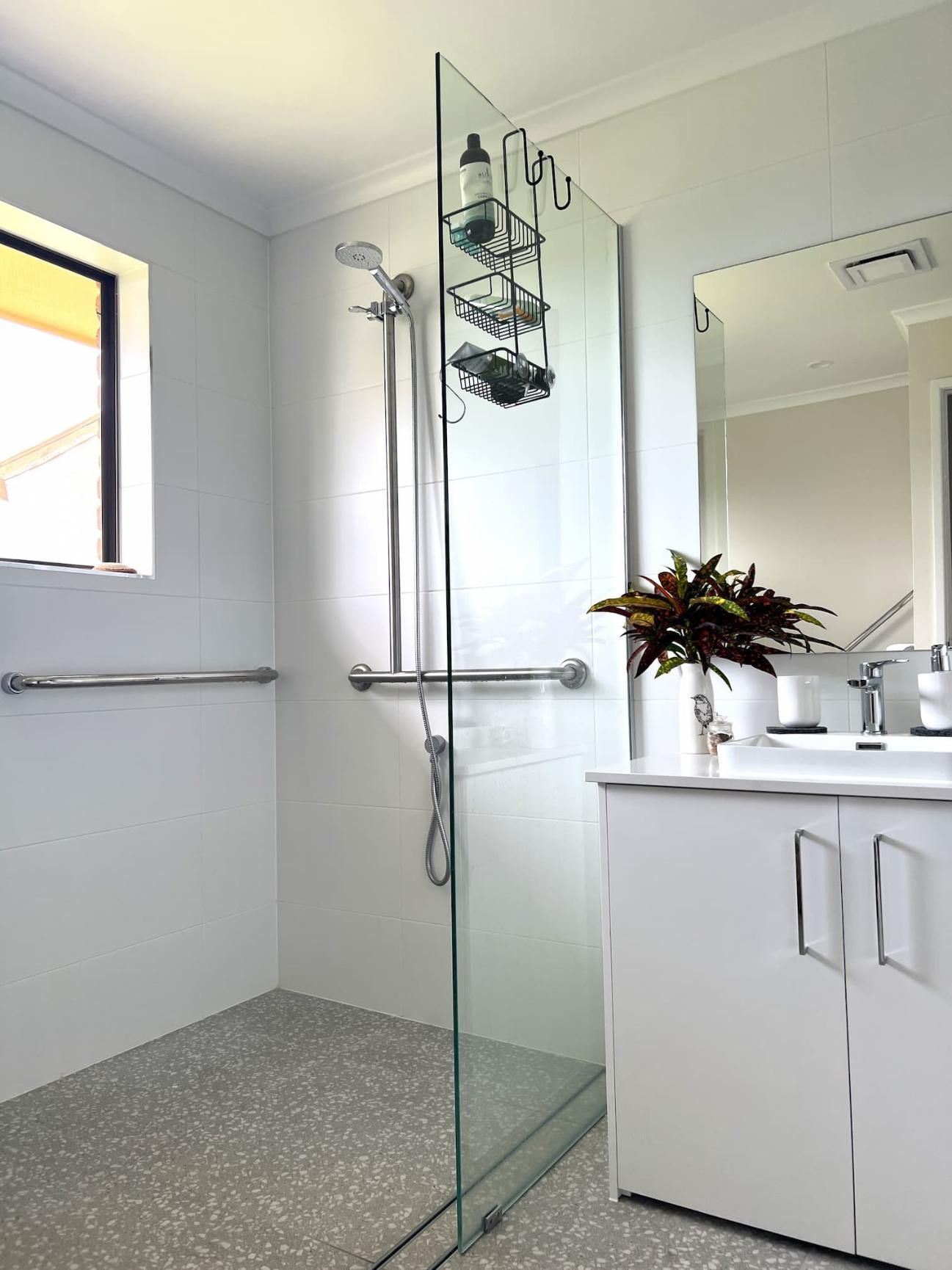Bathroom With a Walk in Shower — Nyblad Construction in Caloundra West, QLD