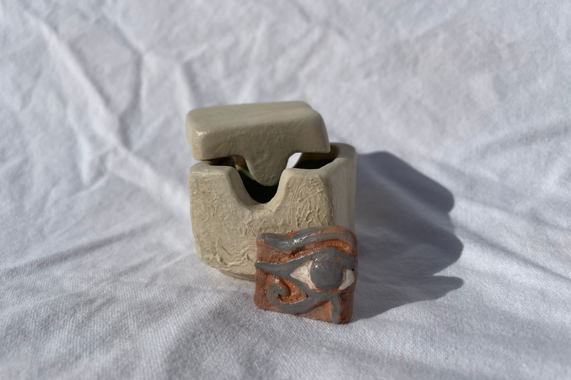 Carved lidded Vessel 14