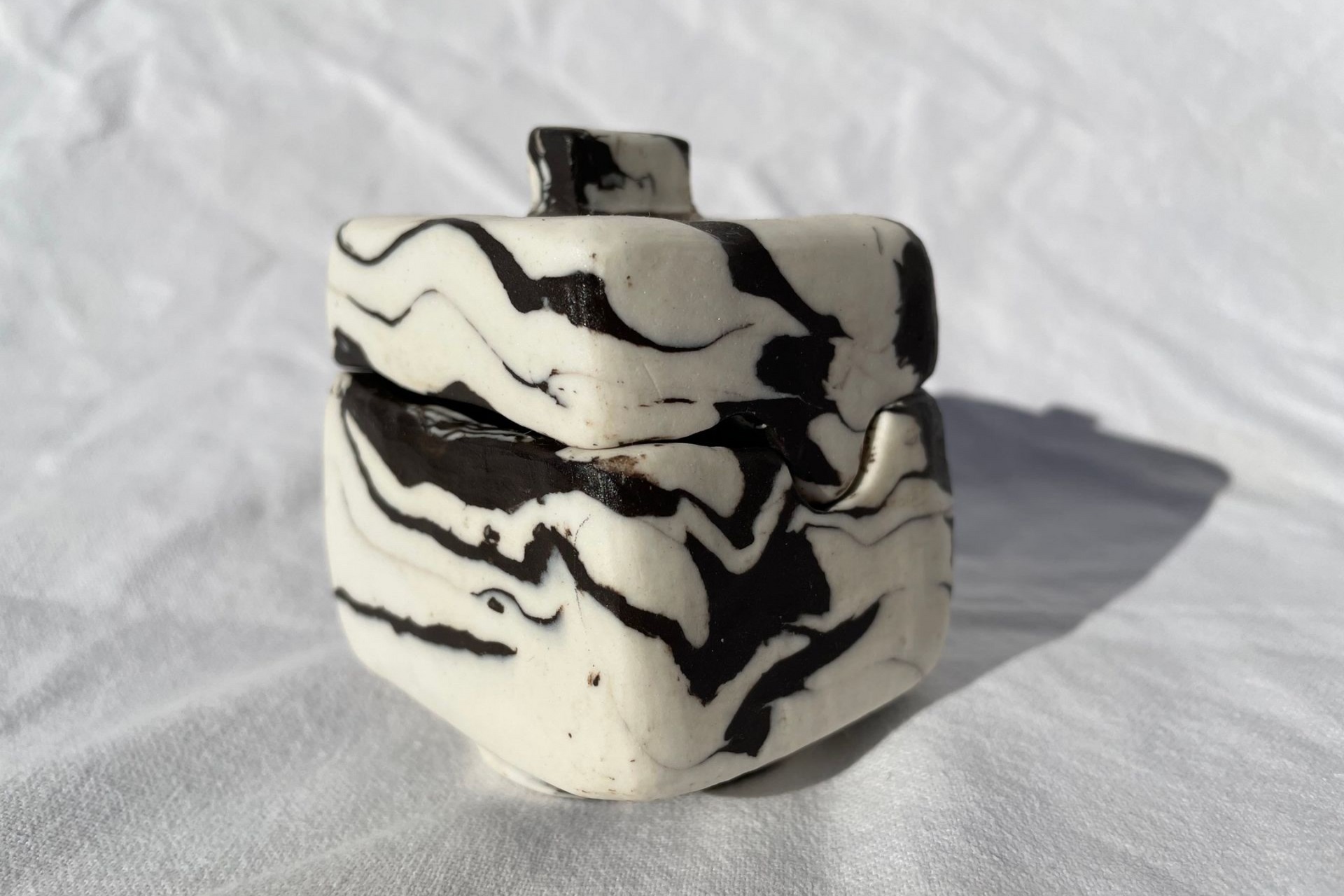 Carved lidded Vessel 7