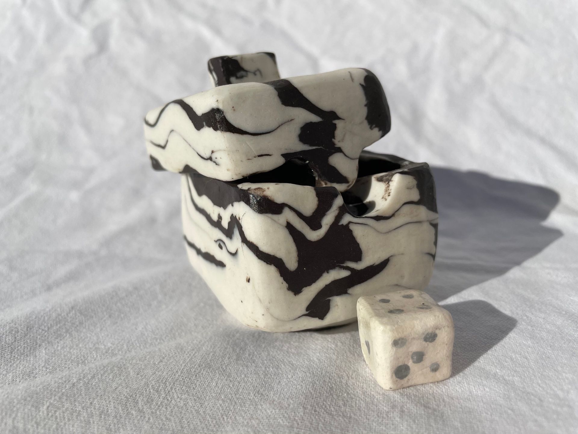 Carved lidded Vessel 7