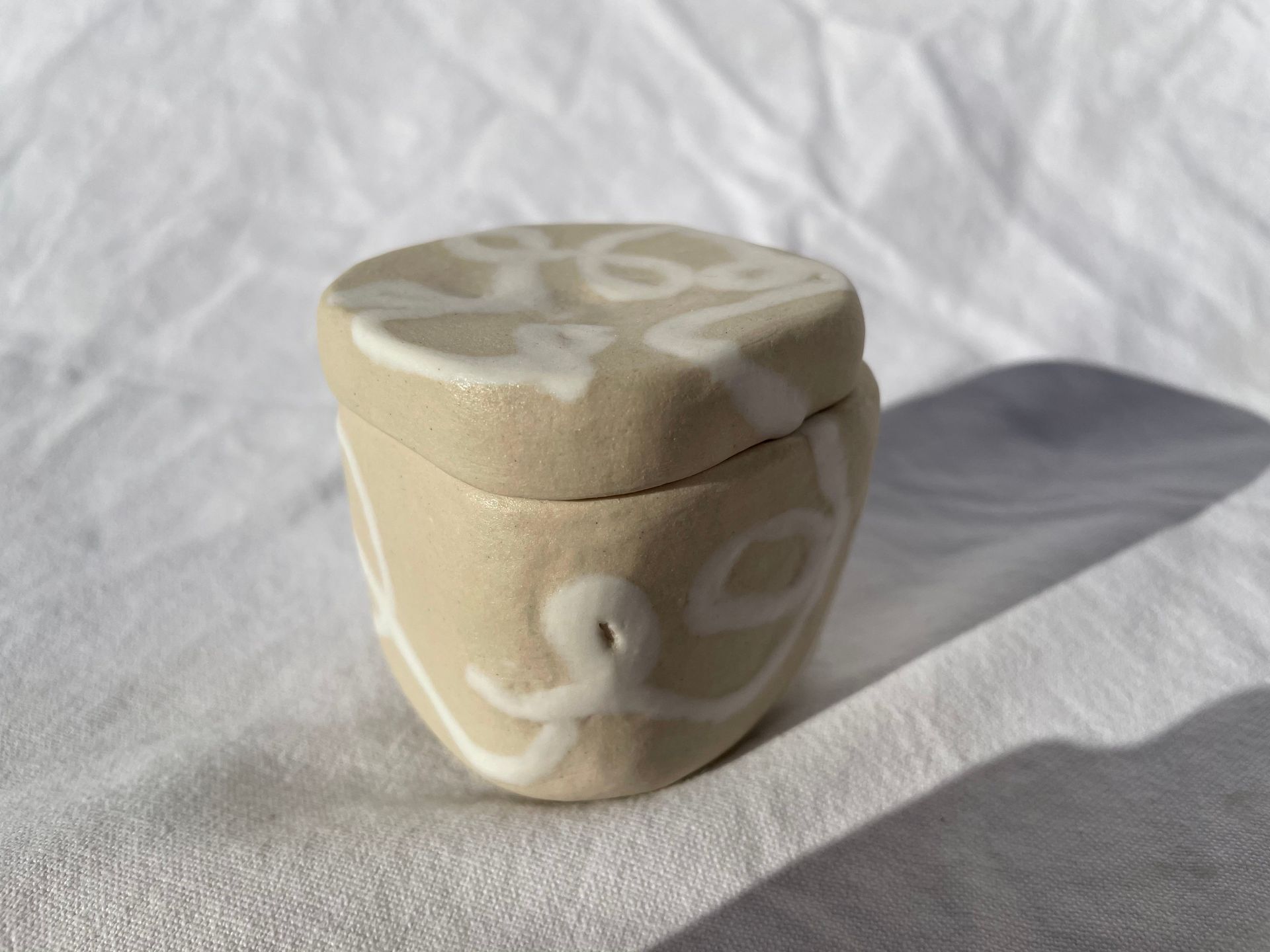 Carved lidded Vessel 3