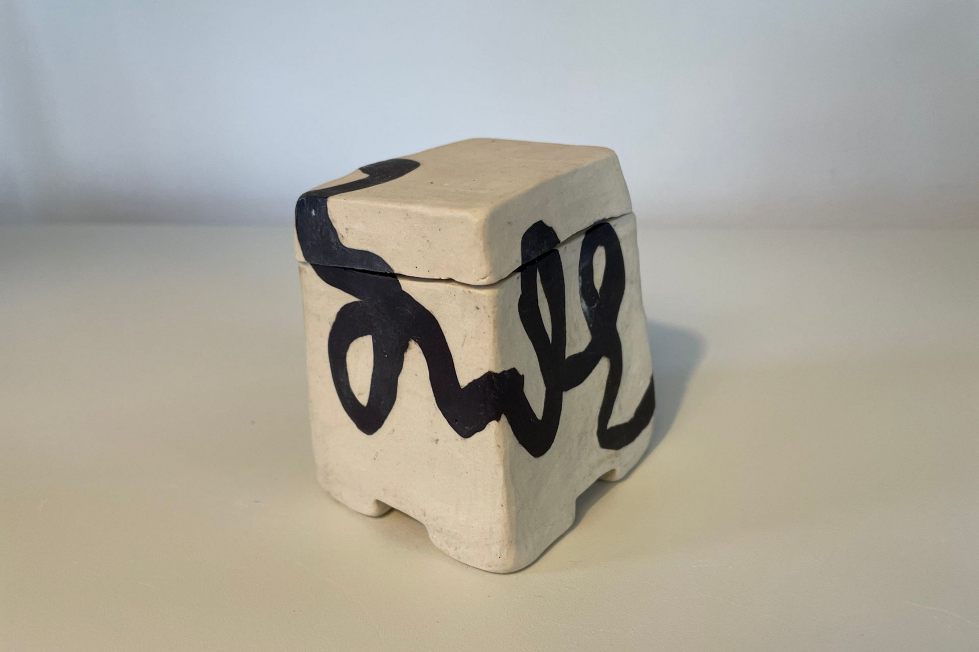 Carved lidded Vessel 10