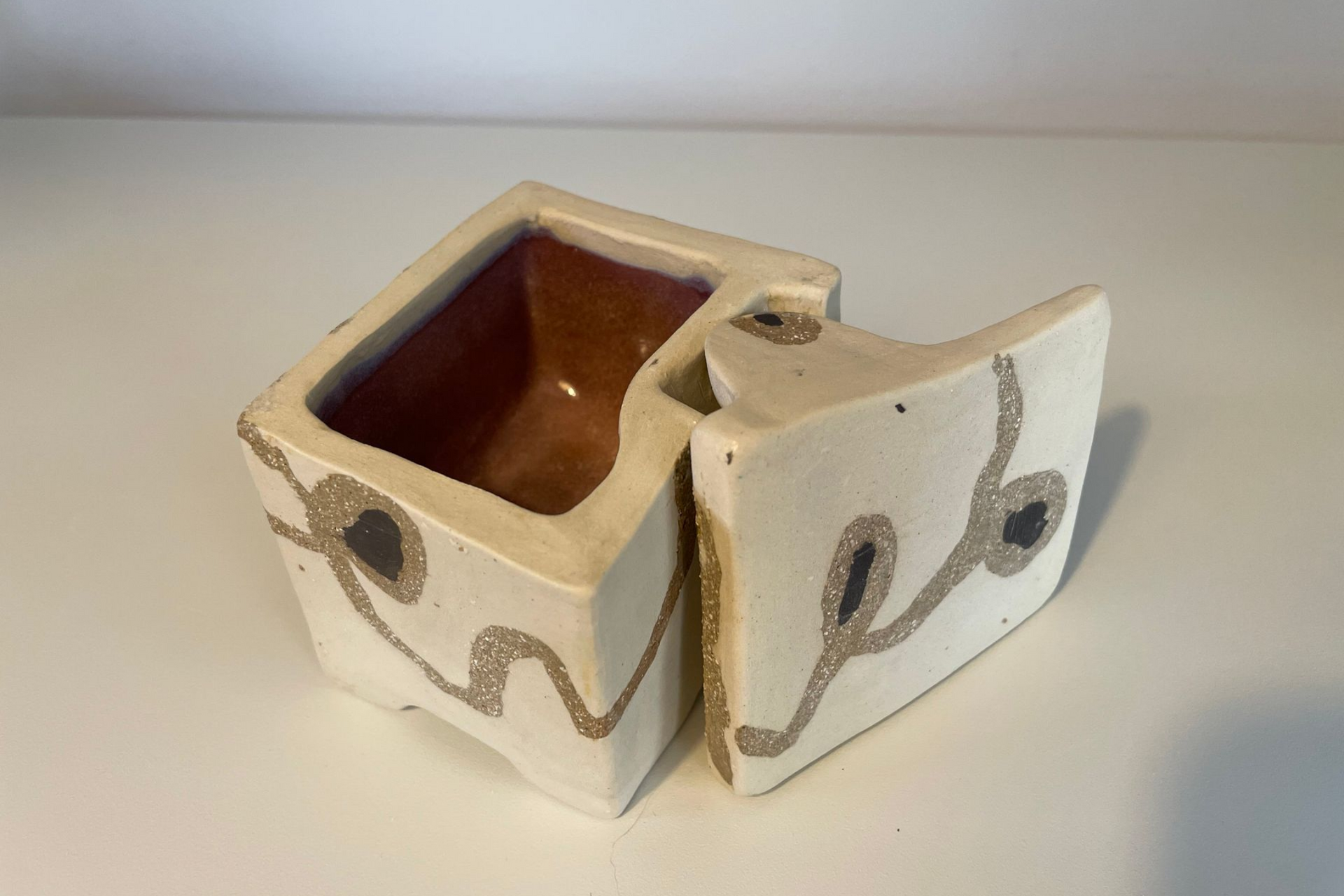 Carved lidded Vessel 8