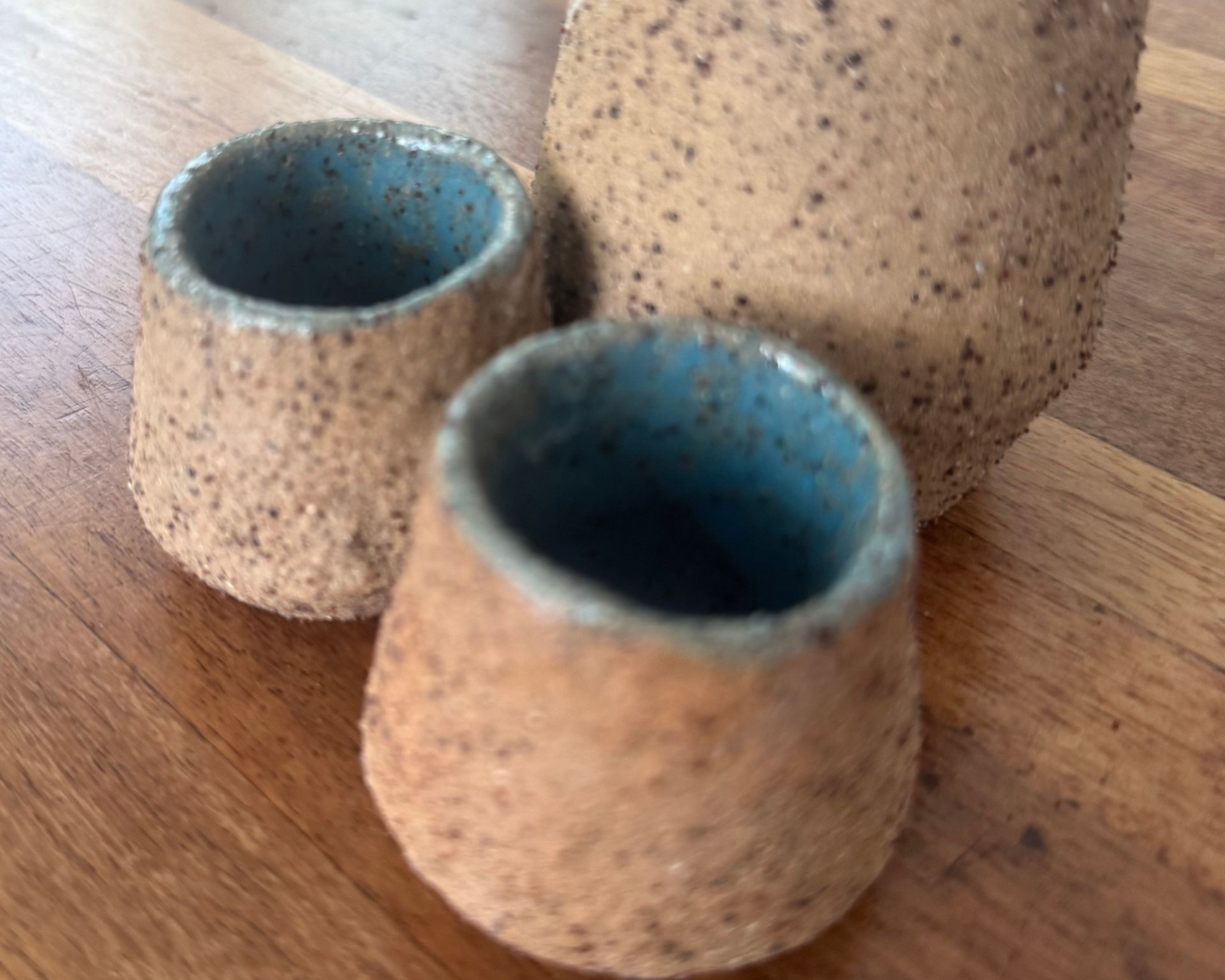 Sake Set 4 - Handcarved