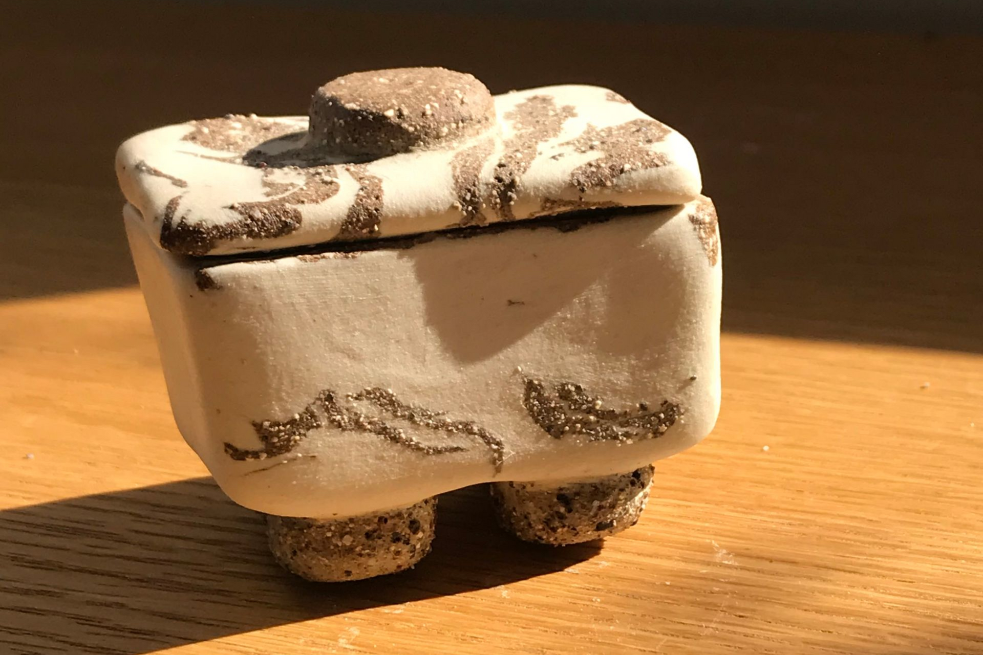 Carved lidded Vessel 15