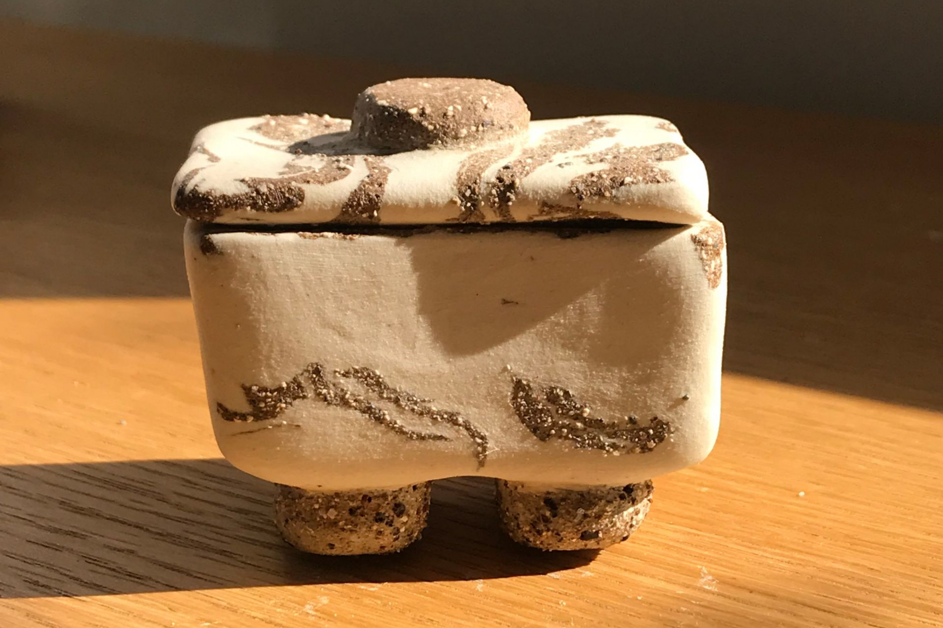 Carved lidded Vessel 15