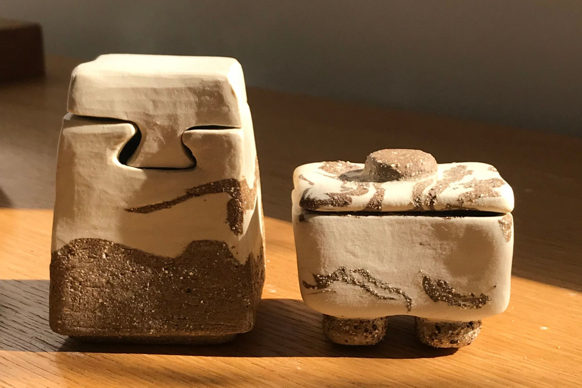 Carved lidded Vessel 21