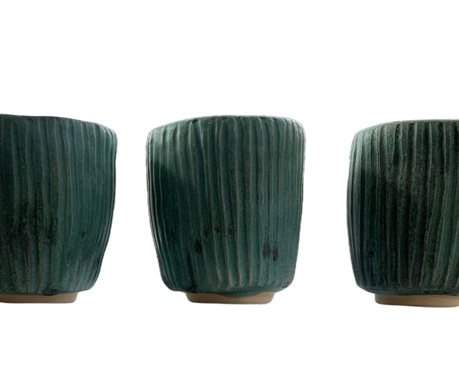 Carved Cup Set 5