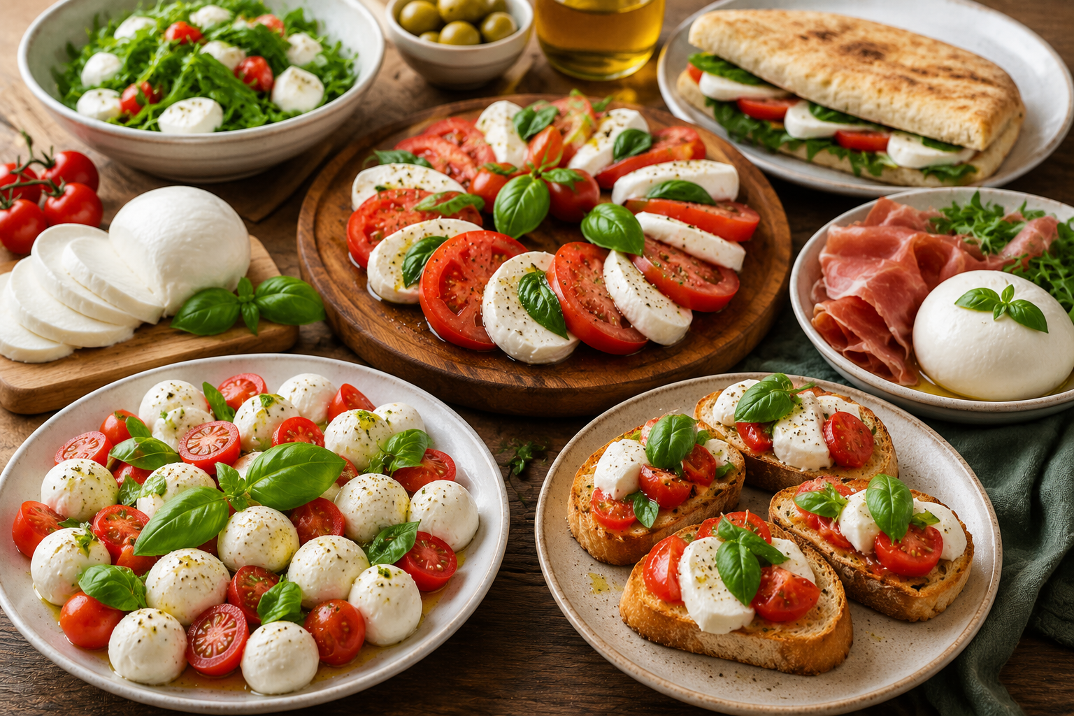 abbinamenti e ricette con mozzarella di bufala