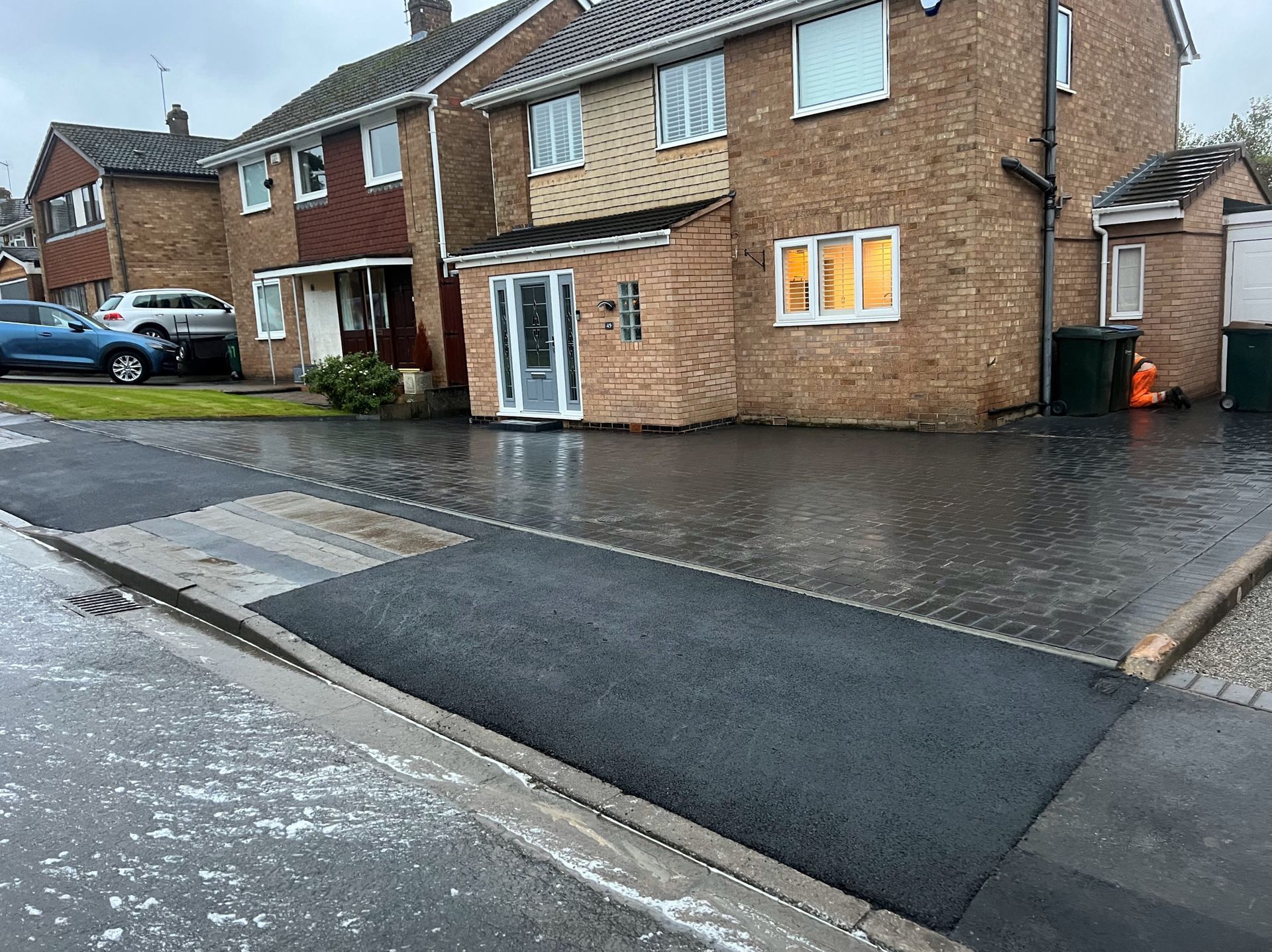 Pattern Imprinted Concrete Driveway & Kerb A1 