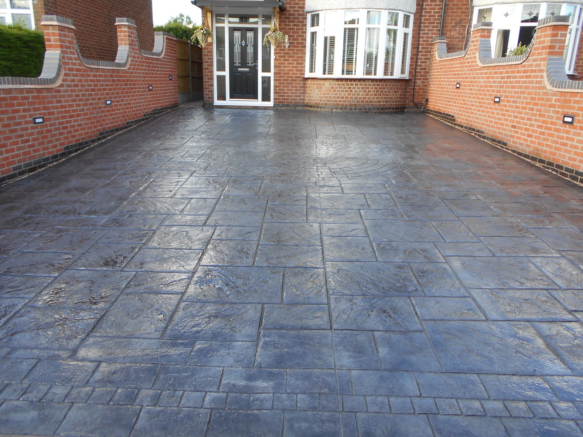 Pattern Imprinted Concrete Driveway A1 