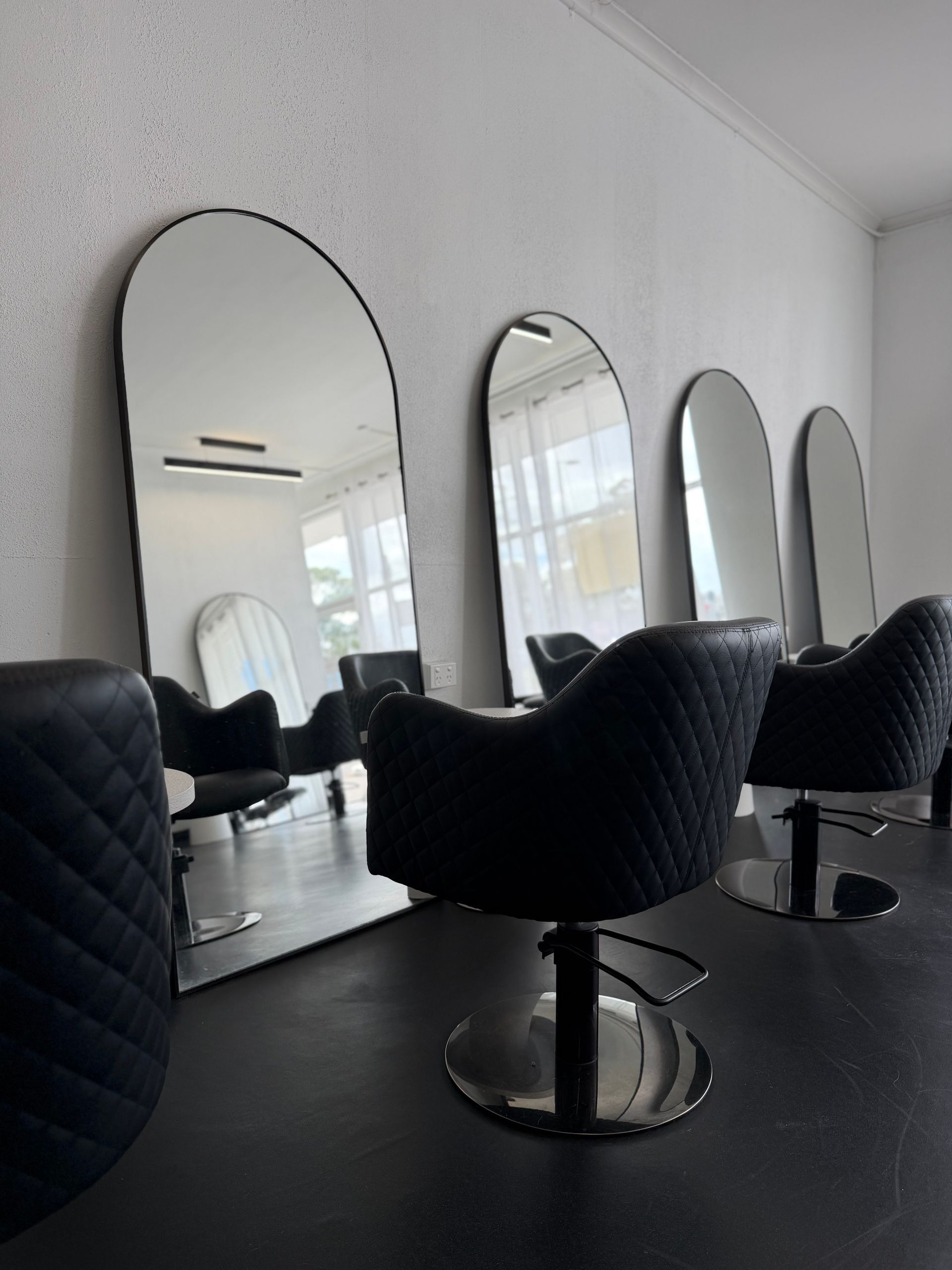 A Hair Salon With Three Chairs and Three Mirrors — Elysian Salon In Wyong, NSW