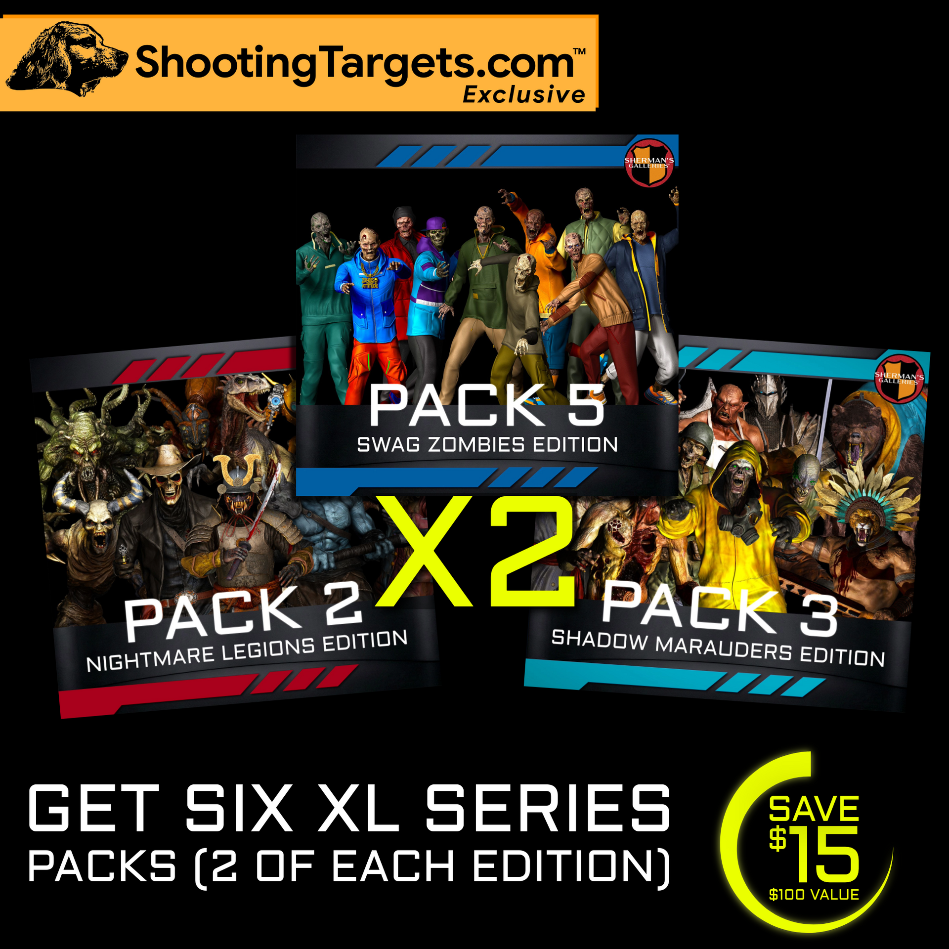 SHERMAN'S GALLERIES® DOUBLE TRIAD ZOMBIE SET