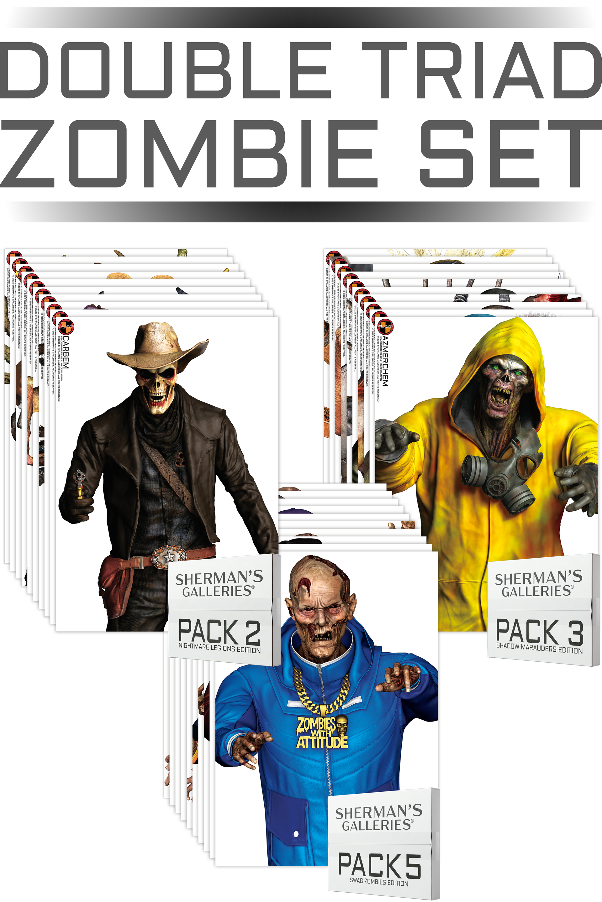 SHERMAN'S GALLERIES® DOUBLE TRIAD ZOMBIE SET
